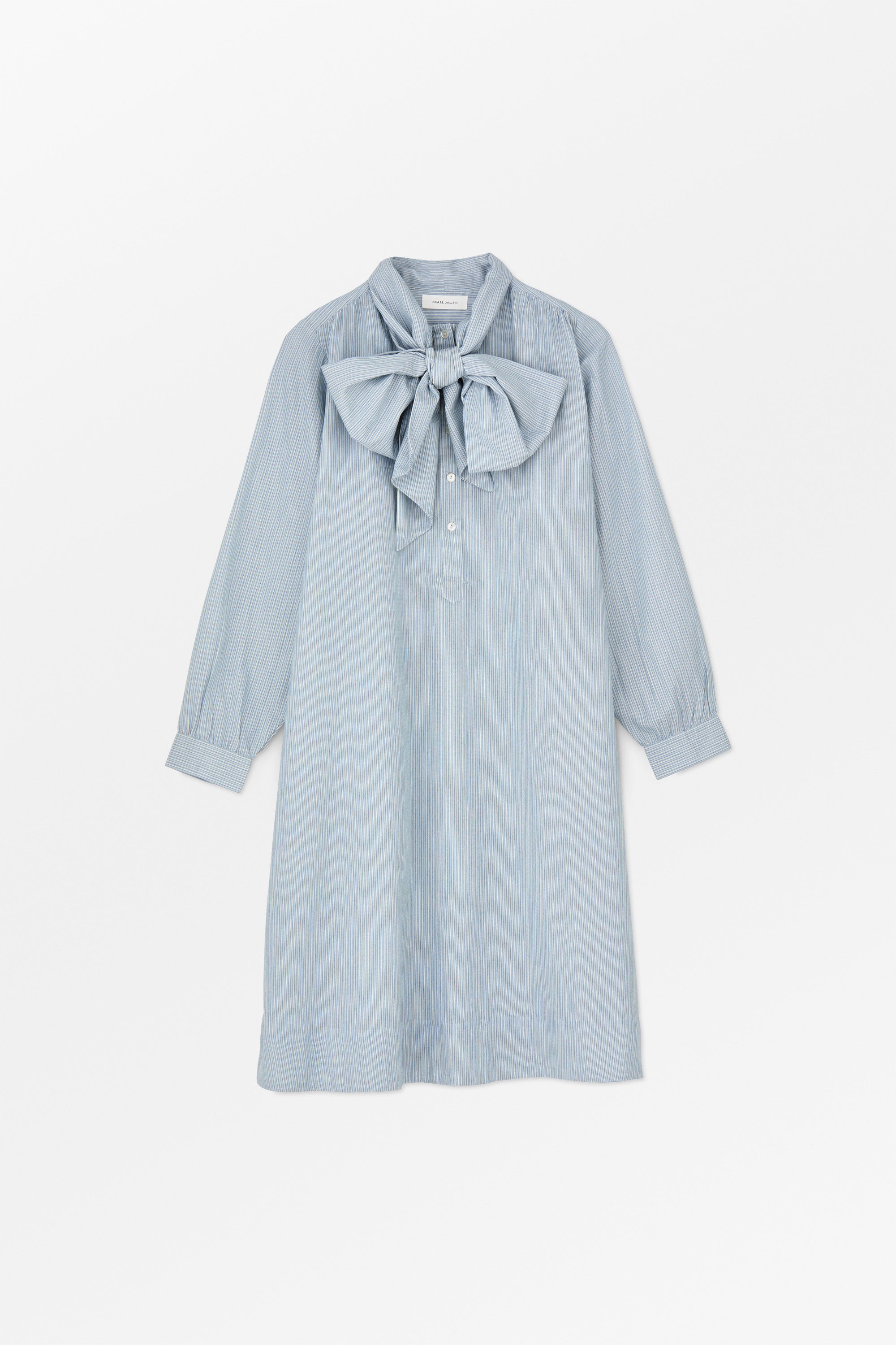 Skall Studio Dalia bow dress Dress Tiny blue stripe